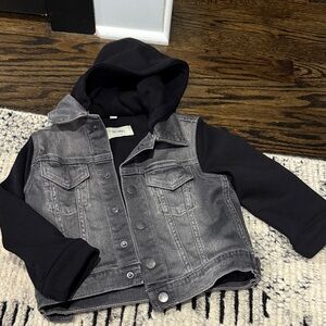 DL1961 Kids Denim Jacket with Black Sleeves